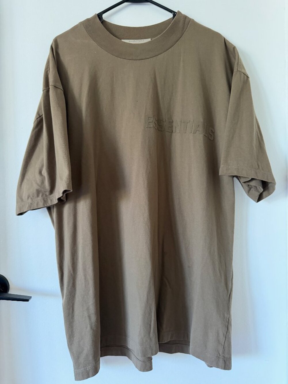 Fear of God Essentials Taupe Oversized T-Shirt XL Brown Heavyweight Tee